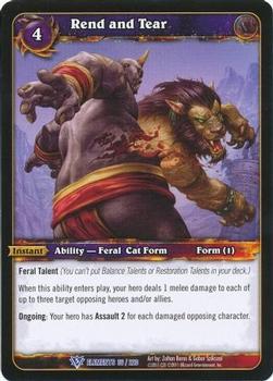 2011 Cryptozoic World of Warcraft War of the Elements #36 Rend and Tear Front