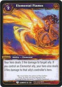 2011 Cryptozoic World of Warcraft War of the Elements #82 Elemental Flames Front