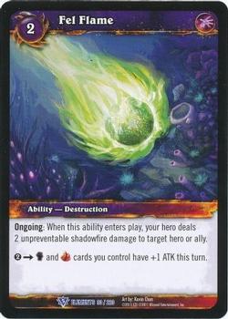 2011 Cryptozoic World of Warcraft War of the Elements #90 Fel Flame Front