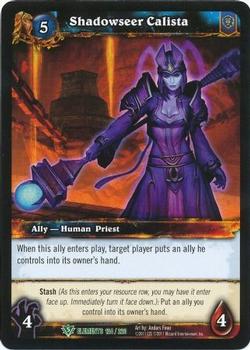 2011 Cryptozoic World of Warcraft War of the Elements #124 Shadowseer Calista Front