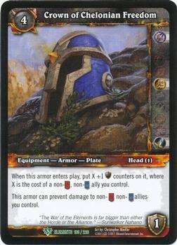2011 Cryptozoic World of Warcraft War of the Elements #180 Crown of Chelonian Freedom Front