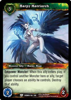 2012 Cryptozoic World of Warcraft Crown of the Heavens #164 Harpy Matriarch Front