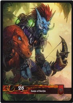 2011 Cryptozoic World of Warcraft Horde Hunter #1 Zunjo of Sen'jin Back