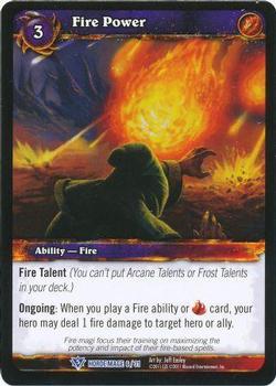 2011 Cryptozoic World of Warcraft Horde Mage #6 Fire Power Front