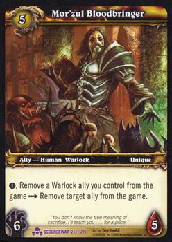 2009 Upper Deck World of Warcraft Scourgewar #213 Mor'zul Bloodbringer Front