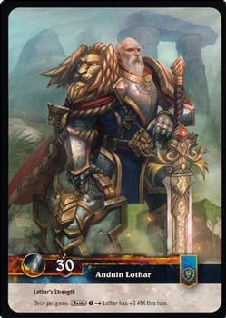 2013 Cryptozoic World of Warcraft Timewalkers #1 Anduin Lothar Back
