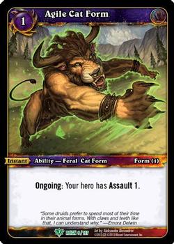 2013 Cryptozoic World of Warcraft Reign of Fire #9 Agile Cat Form Front