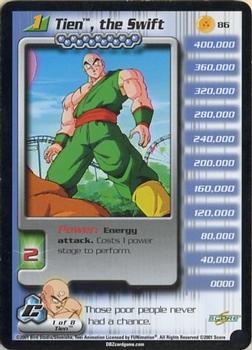 2001 Score Dragon Ball Z Cell Saga #86 Tien, the Swift Front