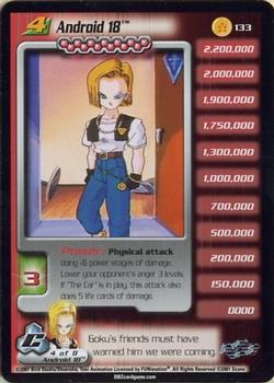 2001 Score Dragon Ball Z Cell Saga #133 Android 18 Front