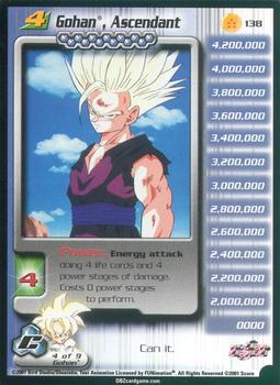 2001 Score Dragon Ball Z Cell Saga #138 Gohan, Ascendant Front
