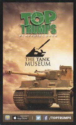 2016 Top Trumps The Tank Museum #NNO Challenger 2 Back