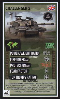 2016 Top Trumps The Tank Museum #NNO Challenger 2 Front