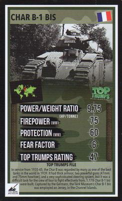 2016 Top Trumps The Tank Museum #NNO Char B-1 BIS Front