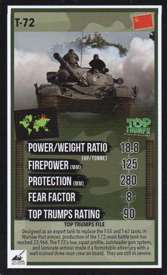 2016 Top Trumps The Tank Museum #NNO T-72 Front