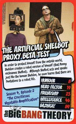 2016 Top Trumps The Big Bang Theory 30 Top Moments #NNO The Artificial Shelbot Proxy Beta Test Front