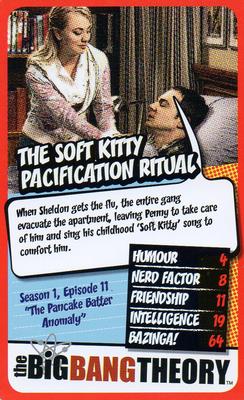 2016 Top Trumps The Big Bang Theory 30 Top Moments #NNO The Soft Kitty Pacification Ritual Front