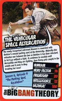 2016 Top Trumps The Big Bang Theory 30 Top Moments #NNO The Vehicular Space Altercation Front