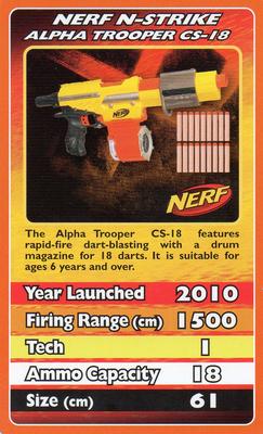 2012 Top Trumps Nerf #NNO Nerf N-Strike Alpha Trooper CS-18 Front