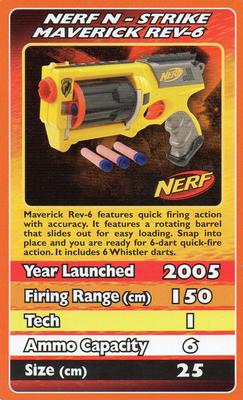 2012 Top Trumps Nerf #NNO Nerf N-Strike Maverick REV-6 Front