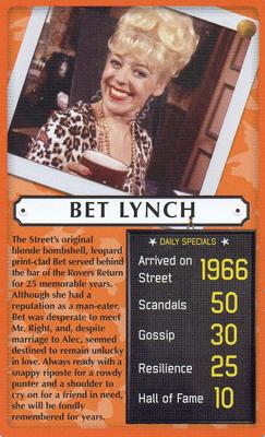 2009 Top Trumps Specials Coronation Street #NNO Bet Lynch Front