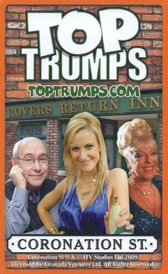 2009 Top Trumps Specials Coronation Street #NNO Richard Hillman Back