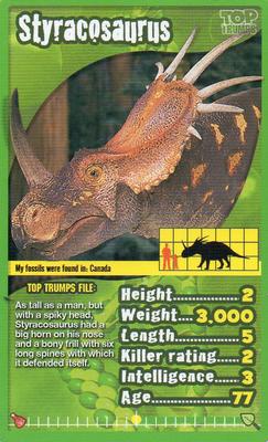 2013 Top Trumps Dinosaurs #NNO Styracosaurus Front