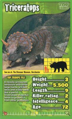 2013 Top Trumps Dinosaurs #NNO Triceratops Front