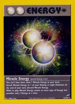 2002 Pokemon Neo Destiny 1st Edition #16/105 Miracle Energy Front