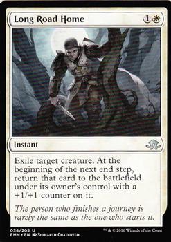 2016 Magic the Gathering Eldritch Moon #34 Long Road Home Front
