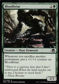 2016 Magic the Gathering Eldritch Moon #151 Bloodbriar Front