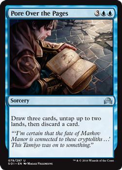2016 Magic the Gathering Shadows over Innistrad #79 Pore Over the Pages Front