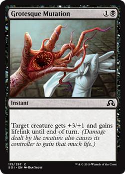 2016 Magic the Gathering Shadows over Innistrad #115 Grotesque Mutation Front