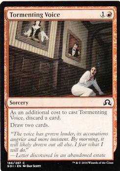 2016 Magic the Gathering Shadows over Innistrad #186 Tormenting Voice Front