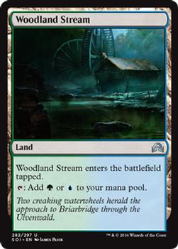 2016 Magic the Gathering Shadows over Innistrad #282 Woodland Stream Front