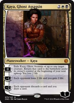 2016 Magic the Gathering Conspiracy: Take the Crown #75 Kaya, Ghost Assassin Front