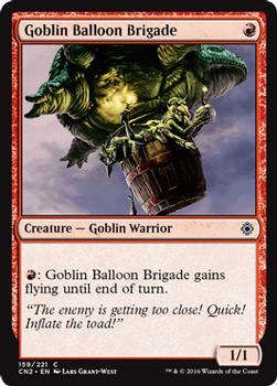 2016 Magic the Gathering Conspiracy: Take the Crown #159 Goblin Balloon Brigade Front