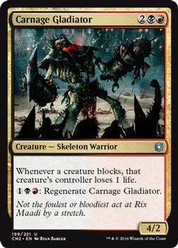 2016 Magic the Gathering Conspiracy: Take the Crown #199 Carnage Gladiator Front