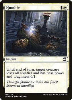 2016 Magic the Gathering Eternal Masters #14 Humble Front