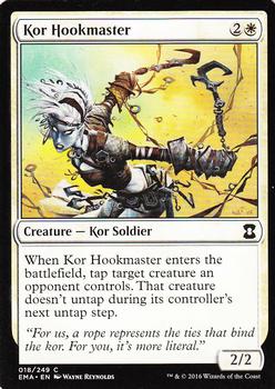 2016 Magic the Gathering Eternal Masters #18 Kor Hookmaster Front