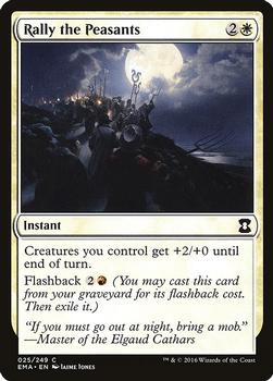 2016 Magic the Gathering Eternal Masters #25 Rally the Peasants Front