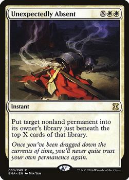 2016 Magic the Gathering Eternal Masters #33 Unexpectedly Absent Front