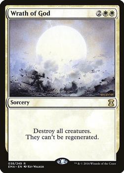 2016 Magic the Gathering Eternal Masters #38 Wrath of God Front