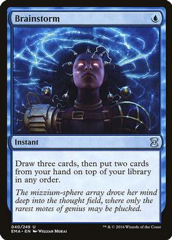 2016 Magic the Gathering Eternal Masters #40 Brainstorm Front