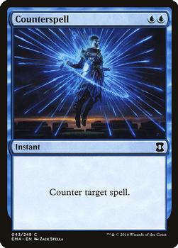 2016 Magic the Gathering Eternal Masters #43 Counterspell Front
