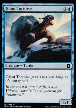 2016 Magic the Gathering Eternal Masters #52 Giant Tortoise Front