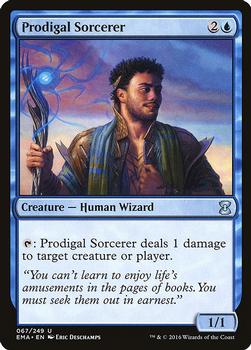 2016 Magic the Gathering Eternal Masters #67 Prodigal Sorcerer Front