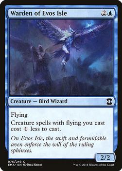 2016 Magic the Gathering Eternal Masters #76 Warden of Evos Isle Front