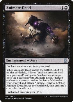 2016 Magic the Gathering Eternal Masters #78 Animate Dead Front
