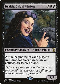 2016 Magic the Gathering Eternal Masters #82 Braids, Cabal Minion Front