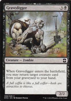 2016 Magic the Gathering Eternal Masters #89 Gravedigger Front